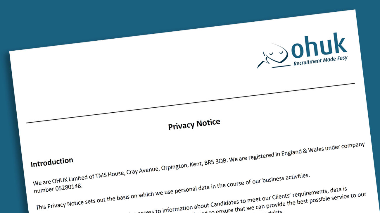 Ohuk Privacy Notice